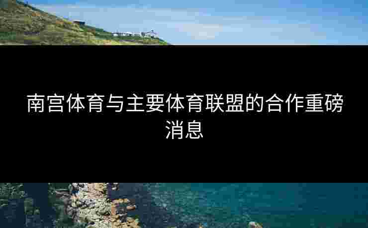 南宫体育与主要体育联盟的合作重磅消息