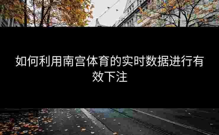 如何利用南宫体育的实时数据进行有效下注