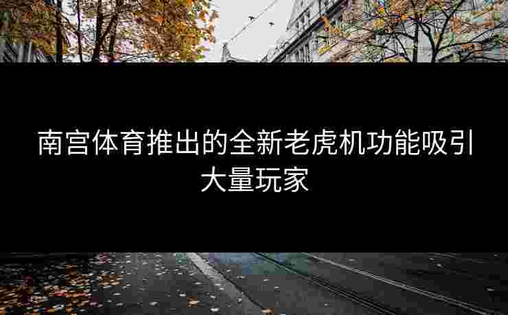 南宫体育推出的全新老虎机功能吸引大量玩家