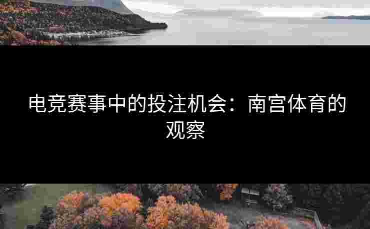 电竞赛事中的投注机会：南宫体育的观察